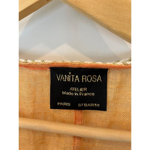 Orange and Cream Scarf Wrap - Picture 6 of 16